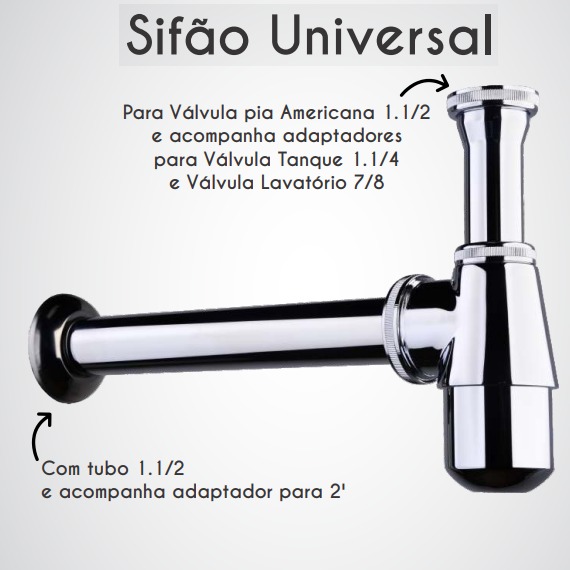SIFÃO METAL UNIVERSAL 1581 CARNEIRO 723959