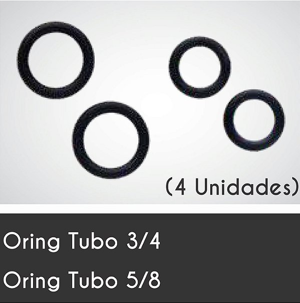 ANEL VEDANTE ORING P/TUBO 5/8 4PCS CARNEIRO 756148