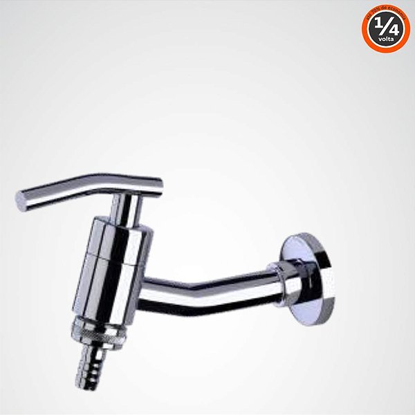TORNEIRA TANQUE JARDIM CROMADO 1330 C62 1/4 CARNEIRO 374350