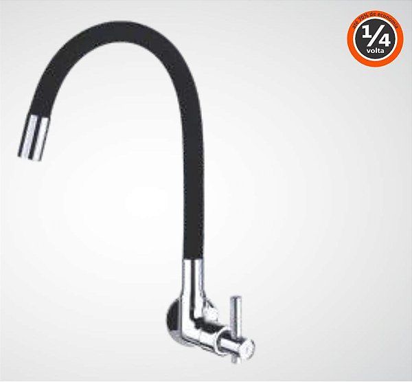 TORNEIRA BICA MÓVEL PAREDE 5168 C61 PRETO CARNEIRO 473162