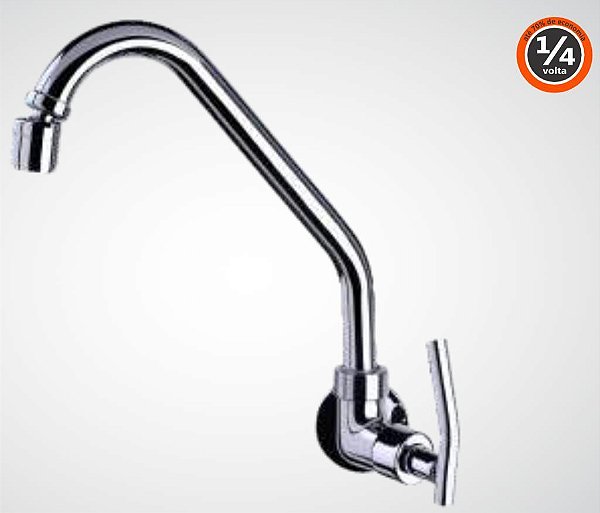 TORNEIRA BICA MÓVEL PAREDE 1169 C62 1/4 LUXO CARNEIRO 317403