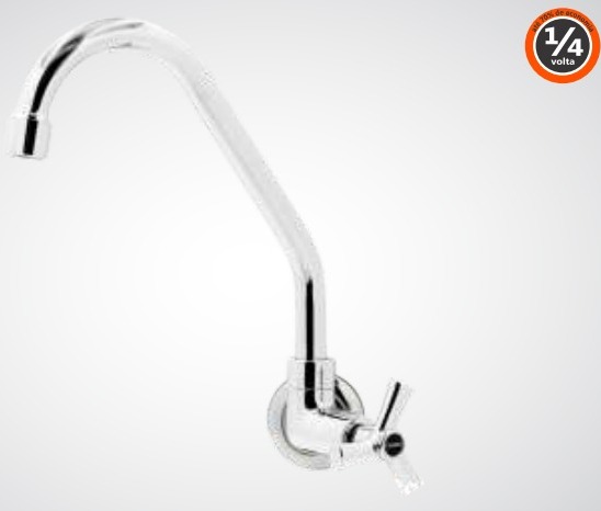 TORNEIRA BICA MÓVEL PAREDE 1166 C29 METAL CARNEIRO 577952