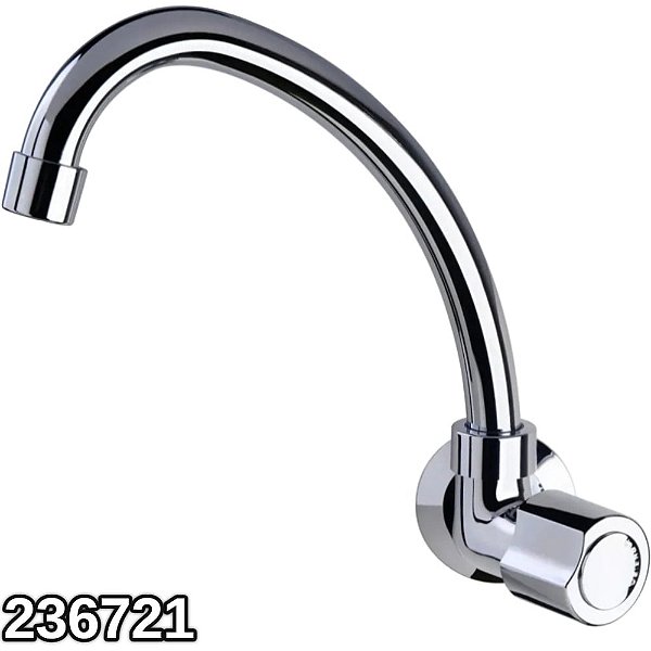 TORNEIRA BICA MÓVEL PAREDE 1164 C40 ABS CARNEIRO 236721