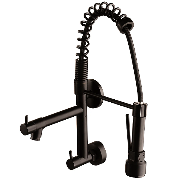 TORNEIRA PIA PAREDE 1278 GOURMET PAREDE BLACK DUPLA CARNEIRO 729817