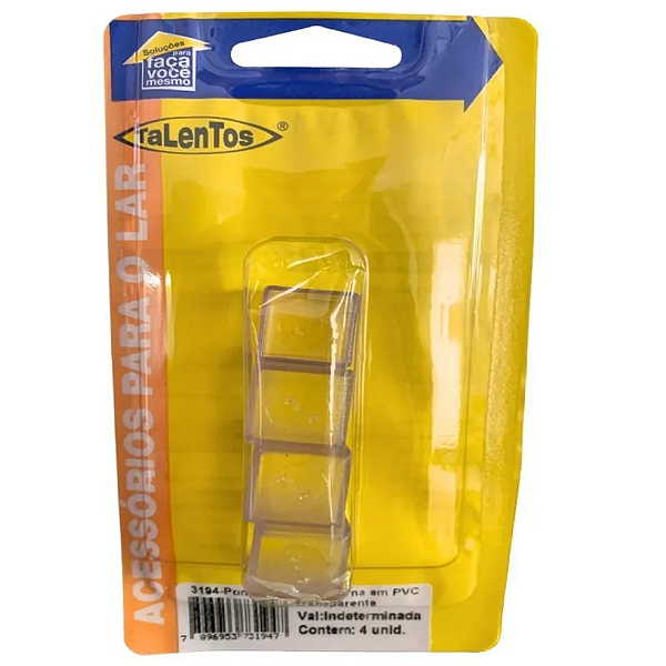 PONTEIRA CADEIRA 16X16 EXT TRANSPARENTE 3194 C/4 TALENTOS 761273