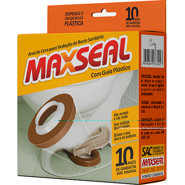ANEL DE CERA PARA VEDAÇÃO BACIA/VASO C/GUIA 930 MAXSEAL 334502