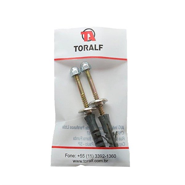 PARAFUSO PARA VASO COM BUCHA 8 COM 2 1067 TORALF 587095