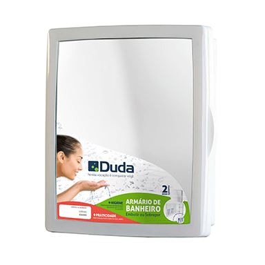 ARMÁRIO PARA BANHEIRO DUDA CINZA CLARO 183300 550396