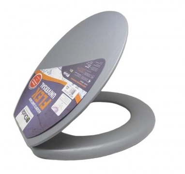 ASSENTO DUDA OVAL FLEX CINZA ESCURO 159400 550205