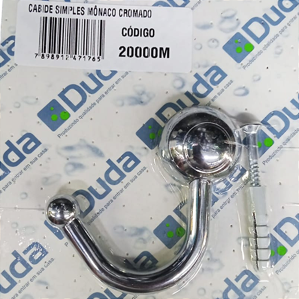 CABIDE SIMPLES DUDA MONACO CROMADO 20000 801151