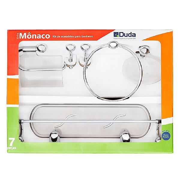 KIT ACESSÓRIO DUDA MONACO C/7 CROMADO/FUME 483200 851841