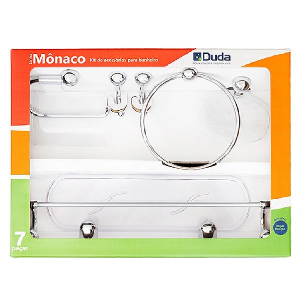 KIT ACESSÓRIO DUDA MONACO C/7 CROMADO 483100 851612