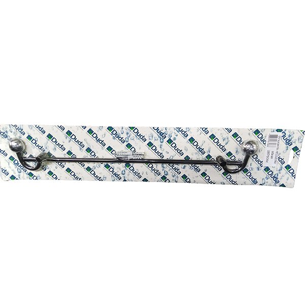 PORTA TOALHA DUDA MONACO PRETO/CROMADO 28700 843024