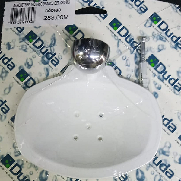 SABONETEIRA DUDA P/BOX MONACO BRANCO/CROMADO 28800 843032