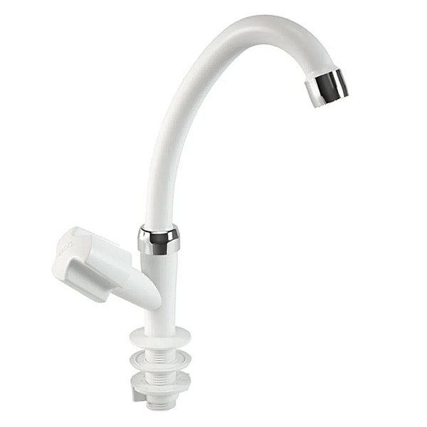 TORNEIRA LAVATÓRIO DUDA VERSATIL MESA BRANCO/CROMADO 1/2 606300 696358
