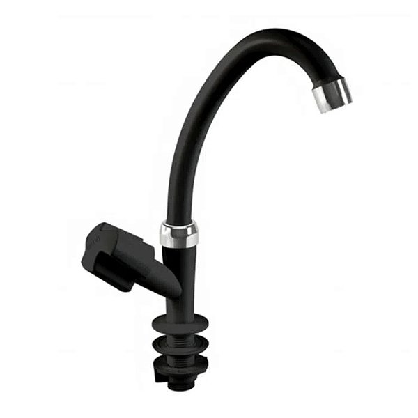 TORNEIRA LAVATÓRIO DUDA VERSATIL MESA PRETO/CROMADO 1/2 606400 696609