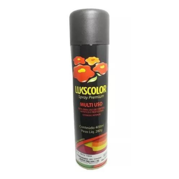 TINTA SPRAY LUKSCOLOR PRETO FOSCO 400ML 1F050060004029 349283