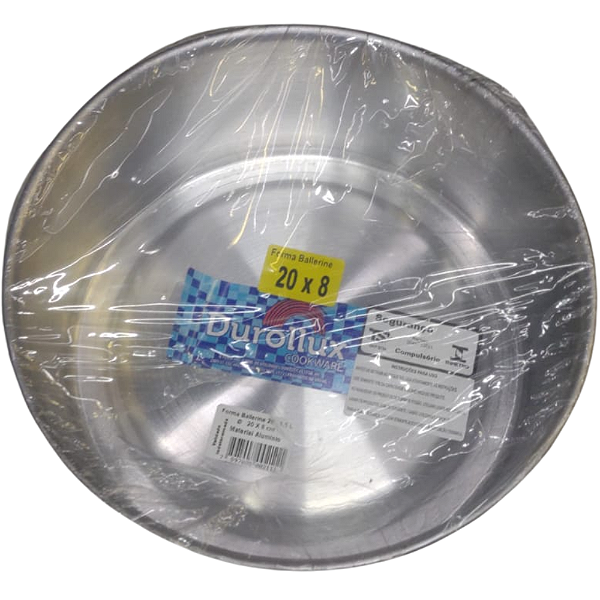 FORMA REDONDO BALLERINE 20 1,5L 20X8CM 1211 DUROLLUX ALUMÍNIO 883123