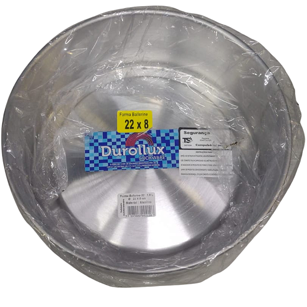 FORMA REDONDO BALLERINE 22 1,8L 22X8CM 1212 DUROLLUX ALUMÍNIO 883131