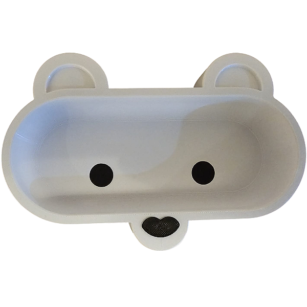 3D PORTA ÓCULOS URSO 16CM BRANCO 893501