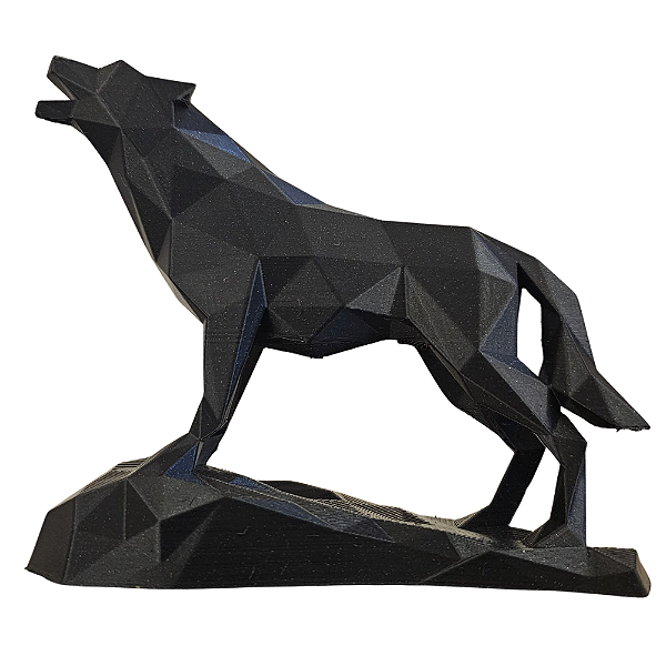3D DECORAÇÃO LOBO 10CM PRETO 894001