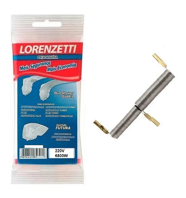 RESISTÊNCIA LORENZETTI DUO SHOWER FUTURA 220V 6800W ELETRÔNICO 490270