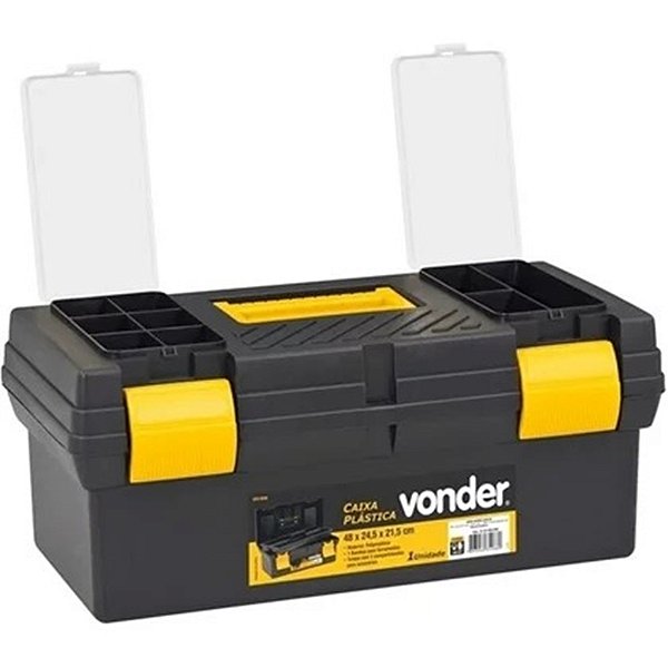 CAIXA FERRAMENTA VONDER PVC CPV6040 COM BANDEJA 334979