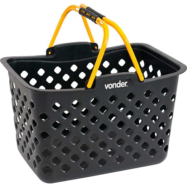 CESTO PLÁSTICO COMERCIAL VONDER PRETO 40X27X28 435384