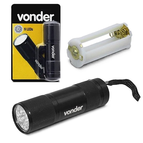 LANTERNA VONDER LLV0009 9LEDS CHAVEIRO 444596