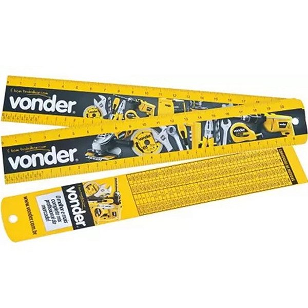RÉGUA VONDER 20CM PVC 3868200000 408590