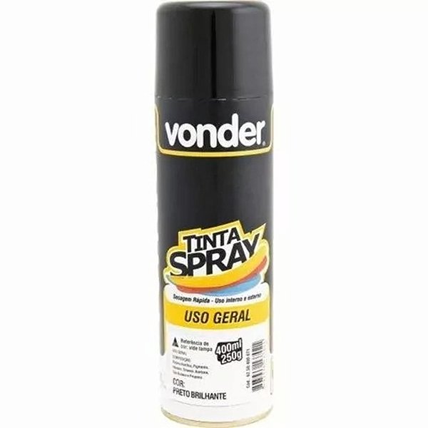 SPRAY VONDER PRETO BRILHANTE 400ML 498661