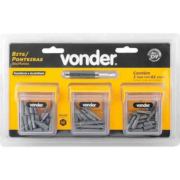BITS PONTEIRAS VONDER CRV ENC1/4 COM 61 835528