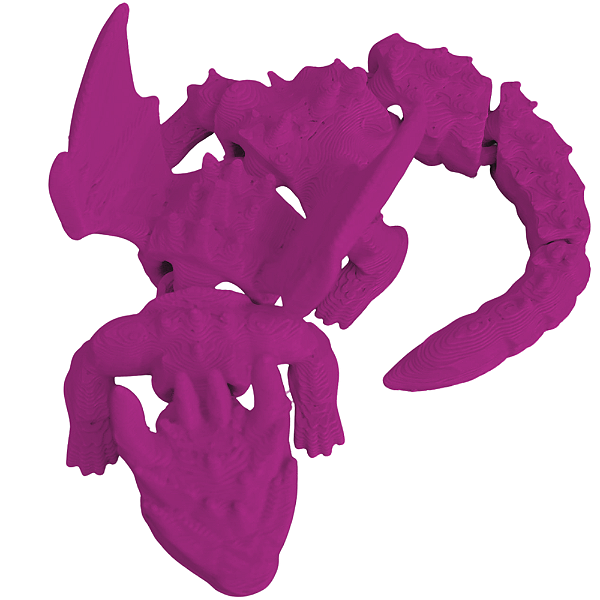 COLECIONÁVEL DRAGÃO 7CM PINK LIENAMIYA IMPRESSO EM 3D 897914