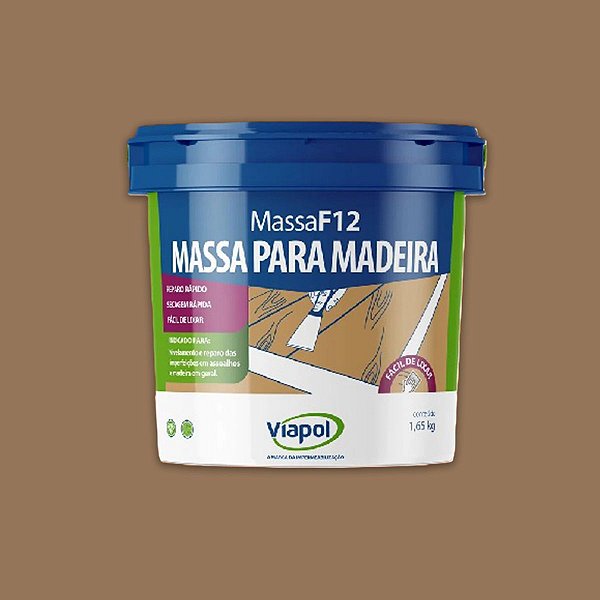 MASSA PARA MADEIRA F12 VIAPOL IPE 1,65KG 884413