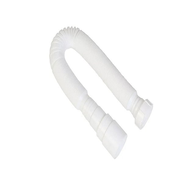 SIFÃO SANFONADA KRONA BRANCO UNIVERSAL FLEXÍVEL COM ANEL EM PVC 686352