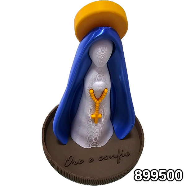 DECORAÇÃO NOSSA SENHORA 13CM COM BANDEJA ORE E CONFIE DE 10CM LIENAMIYA IMPRESSO EM 3D 899500