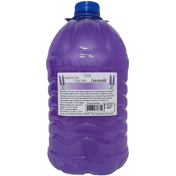 SABONETE LÍQUIDO YANTRA  LAVANDA 5L 725900