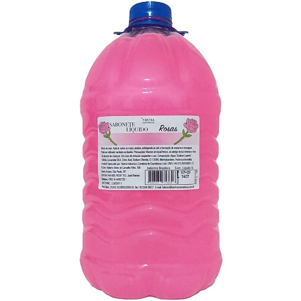 SABONETE LÍQUIDO ROSAS 5L 1900000095 YANTRA 725897