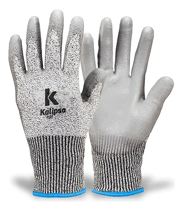 LUVA MÃO IMBAT KALIPSO ANTI-CORTE 9CM GRANDE PAR CINZA SAARA 902934