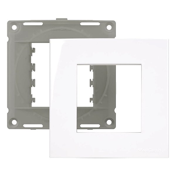 PLACA SLEEK MÓVEIS 2P COM S BRANCO 0923 20923 MARGIRIUS 896500