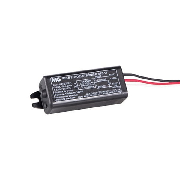 RELÊ FOTOCÉLULA 1000W BIVOLT REF11 PA011900 MARGIRIUS 540790