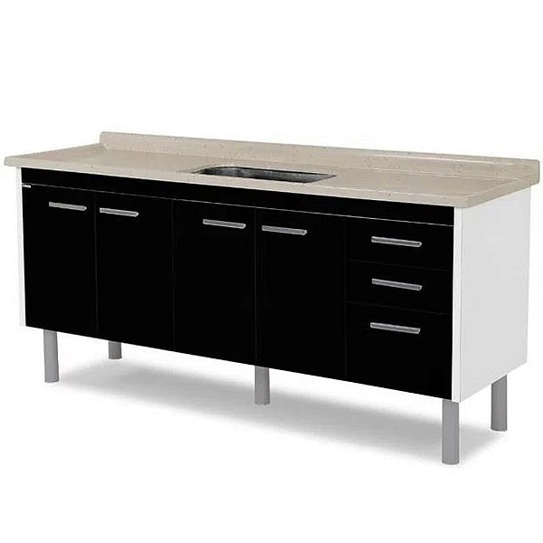 GABINETE VALENZA 192,2 PRETO 560642 AJ RORATO 731293