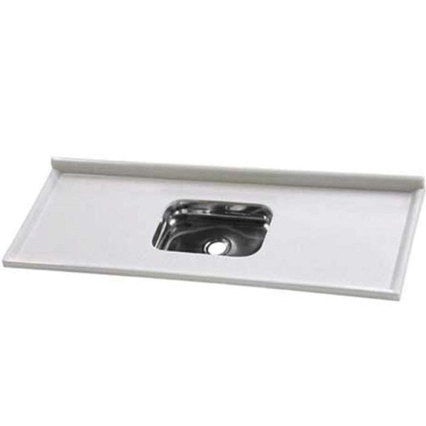 PIA GRANITADA 1,50M CUBA INOX CINZA 562407 AJ RORATO 731340