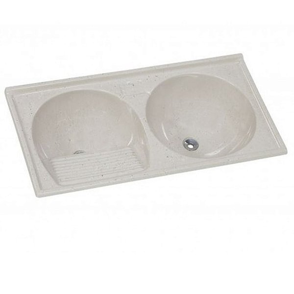TANQUE DUPLO 100X51 N1 TRAVERTINO 500114 AJ RORATO 140759