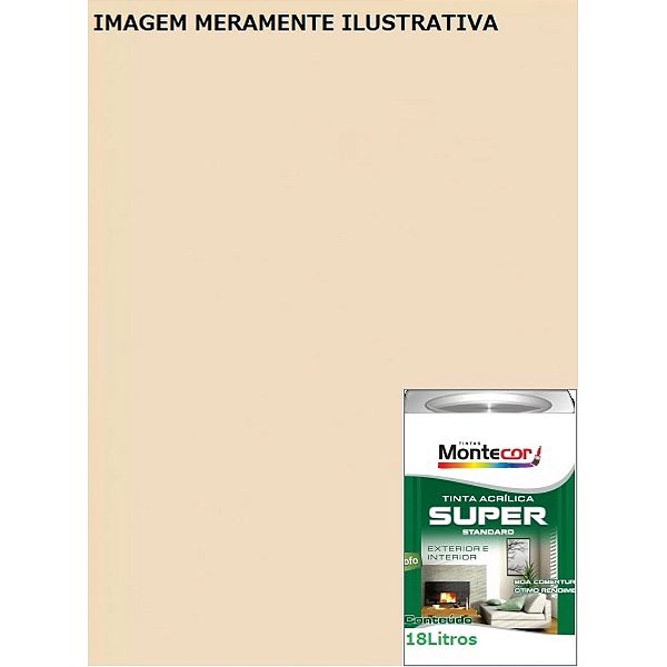 LÁTEX SUPER 18 LITROS AREIA 0059L MONTECOR TINTAS 342815