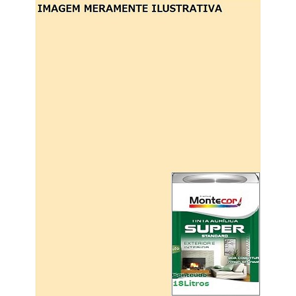 LÁTEX SUPER 18 LITROS MARFIM 69L MONTECOR TINTAS 342831