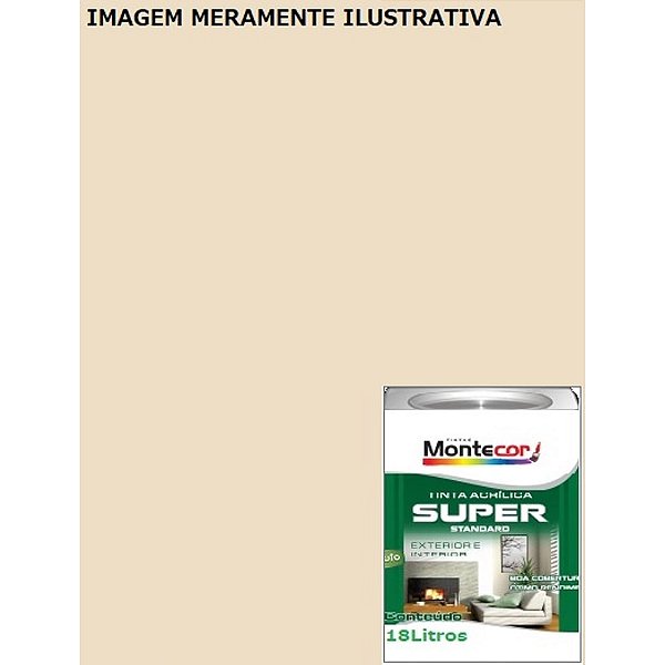 LÁTEX SUPER 18 LITROS PALHA 0070L MONTECOR TINTAS 342858