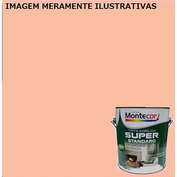 LÁTEX SUPER 3,6 LITROS PÊSSEGO 0072G MONTECOR TINTAS 343013