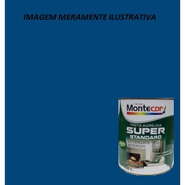 LÁTEX SUPER 3,6 LITROS AZUL CÉU 60G MONTECOR TINTAS 343064