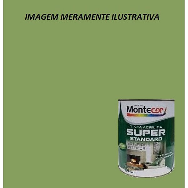 LÁTEX SUPER 3,6 LITROS VERDE LIMÃO 0079G MONTECOR TINTAS 343110